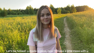 Лесничий чпокнул чужую жену, потерявшую своего рогоносца в лесу